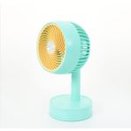 MMctech 3 Kademeli Cep Boyu Sessiz Taşınabilir Mini Fan USB Şarjlı Pervaneli Soğutucu Küçük El Vantilatörü - Yeşil
