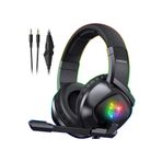 Mmctech Kablolu Oyuncu Kulaklık Rgb Stereo Hd Mikrofon Gaming Kulaklık Süper Bass Jak Ve Usb Girişli