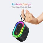 MMctech M8 Taşınabilir Şarjlı Bluetooth Hoparlör 4 Inc *2 10W Rms Rgb Karaoke Mikrofonlu 3600 Mah - Siyah
