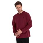 MMETALIC Erkek Bordo Çift Bisiklet Yaka Baskı Detaylı Standart Rahat Kesim Sweatshirt XL