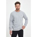 Mmetalic Erkek Gri Bisiklet Nakış Detaylı Regular Fit Sweatshirt - 3XL