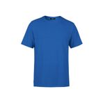 MMETALIC Erkek İndigo T- Shirt Regular Fit Rahat Kesim Bisiklet Yaka Basic Tişört (İndigo/S)