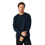 MMETALIC Erkek Lacivert Basic Bisiklet Yaka Sweatshirt (LACİVERT/S)