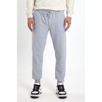 Mmetalic Erkek Regular Fit Rahat Kesim Beli Bağcıklı Jogger Cepli Lastikli Paça Gri Eşofman Altı - 2XL