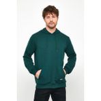 Mmetalic Koyu Yeşil Erkek Kapüşonlu Kanguru Cepli Sweatshirt - 2XL