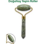 MMİF Mmif Yeşim Taşı Roller - Yüz ve Boyun Masaj Aleti - Canlandırıcı Cilt Bakım Aleti, Mmif - Koyu Yeşil