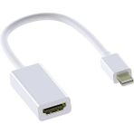 Mmobiel Mini Ekran Portu Hdmi Adaptörü Mini Dp (Thunderbolt) Hdmi Dönüştürücü Macbook Macbook Air Mini Surface 3/4 Vs. Ile Uyumlu (Beyaz)