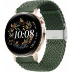 MMP Shop Huawei Watch GT3 42mm / GT2 42mm Uyumlu 20MM Metal Klipsli Örgü Kordon - Haki - HW GT2 / GT3 42mm
