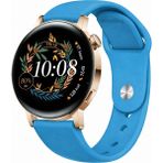 MMP Shop Huawei Watch GT3 42mm / GT2 42mm Uyumlu Yumuşak Soft Yüksek Kalite Spor Silikon Kordon - Mavi - HW GT2 / GT3 42mm