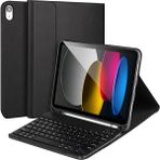 MMP Shop Ipad Air 11 M2 / M3 2025 2024 Uyumlu Uyku Modlu Kalem Bölmeli Klavyeli Tablet Kılıfı - İpad Air 11 - Siyah