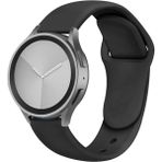 MMP Shop Samsung Galaxy Watch 4 5 6 7 Fe 40 40 44 Classic 42 43 46 47 mm Uyumlu 20MM Jel Silikon Kordon - SM Watch 4-5-6-7-Fe - Siyah