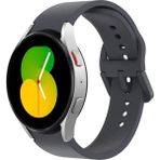 MMP Shop Samsung Galaxy Watch 4 5 6 7 Fe 40 40 44 Classic 42 43 46 47 mm Uyumlu Kavisli Silikon Kordon - SM Glx Watch 4-5-6-7-Fe - Koyu Gri