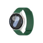 MMP SHOP Samsung Galaxy Watch 6/4 / 5/7 / Fe 40/42/44/46Mm İle Uyumlu 20Mm Desenli Manyetik Spor Kordon Haki