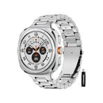 Mmp Shop Samsung Galaxy Watch 7 Ultra 47Mm Uyumlu Paslanmaz Çelik Akıllı Saat Kordonu Metal Toka