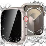 MMP Shop Watch Series 7 8 9 45MM Uyumlu Hayalet Kılıf Kasa ve Ekran Koruycu 360 Tam Koruma - Apple Watch 45mm - Starlight