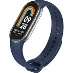 MMP Shop Xiaomi Mi Band 8 / 9 / 10 Uyumlu Akıllı Bileklik Yüksek Kalite Silikon Kordon Kayış - Lacivert