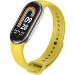 MMP Shop Xiaomi Mi Band 8 / 9 / 10 Uyumlu Akıllı Bileklik Yüksek Kalite Silikon Kordon Kayış - Sarı