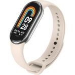 MMP Shop Xiaomi Mi Band 8 / 9 / 10 Uyumlu Akıllı Bileklik Yüksek Kalite Silikon Kordon Kayış - Starlight