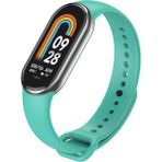 MMP Shop Xiaomi Mi Band 8 / 9 / 10 Uyumlu Akıllı Bileklik Yüksek Kalite Silikon Kordon Kayış - Turkuaz