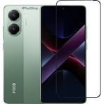 MMP Shop Xiaomi Poco X7 Pro Uyumlu Tam Kaplayan Darbeye Dayanıklı Kırılmaz Cam Seramik Ekran Koruyucu - Şeffaf