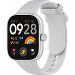 MMP Shop Xiaomi Redmi Watch 4 / 5 / 6 - Mi Band 9 Pro Uyumlu Tokalı Soft Spor Silikon Kordon - Gri - Mi Watch 4/5/6-Mi 8 Pro