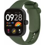 MMP Shop Xiaomi Redmi Watch 4 / 5 / 6 - Mi Band 9 Pro Uyumlu Tokalı Soft Spor Silikon Kordon - Haki - Mi Watch 4/5/6-Mi 8 Pro