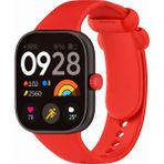 MMP Shop Xiaomi Redmi Watch 4 / 5 / 6 - Mi Band 9 Pro Uyumlu Tokalı Soft Spor Silikon Kordon - Kırmızı - Mi Watch 4/5/6-Mi 8 Pro