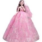 MMSSQF 60CM Barbie Bebek Kutusu Seti Prenses Gelinlik (Yurt Dışından)