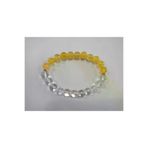 MMZ STORE PRA-8385608-137163 Kristal Kuvars & Dönüşümlü Sitrin Doğal Taş Bileklik 8Mm