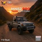 Mn Model MN82 Pro 1/12 Toyota Land Cruiser LC79 4WD Rc Model Crawler Offroad Truck Uzaktan Kumandalı Araba Rtr Lisanslı Gümüş+Dahili Işık Seti