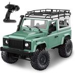 MN Model MN90 1/12 Land Rover Defender D90 4WD RC Model Crawler Offroad Uzaktan Kumandalı Araba Arazi Aracı Truck RTR Yeşil MN-90 +Dahili Işık Seti