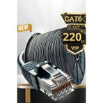 Mn6 M108XF Cat6 FTP Ethernet Kablosu 220 Metre Dış Mekan UV Korumalı Çift Katmanlı PE+PVC Parazit Önleyici 23AWG 0.60mm