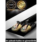 MN6 M109F Cat7 Kablo 2 Metre/Bakır Tel-10gbps-50 Mikron Altın Kaplama/STP/2 Metre Cat7 Ethernet Kablosu