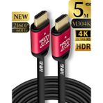 Mn6 M304K 4K HDMI Kablo/hdmi Kablo 5 METRE-HDR-HDTV2.0-3D-24K Gold-Plated Connector Ultra P HDMI Kablo - Siyah