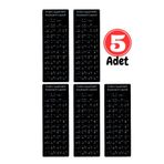 MN6 Map01 Arapça Klavye Etiketi-a Kalite/5 Adet/notebook Pc Uyumlu/arapça Klavye Sticker-arapça Klavye