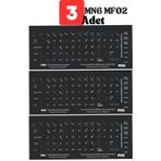 Mn6 Mf02 Türkçe F Klavye Etiketi/3 Adet/Türkçe F Klavye Sticker-Laptop Pc Uymlu Türkçe F Klavye