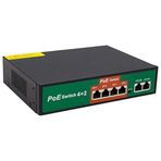 MN6 MN4485 Ethernet Switch/4+2 Port 10/100 Mbps 72 Watt/poe Switch-Poe Kamera (MN6 MN4485)