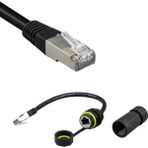 Mn6 MN810XF Erkek–Dişi IP68 Su Geçirmez RJ45 Konnektör | Cat6 Kablolu Dış Mekân Ağ Bağlantısı