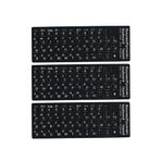 MN6 MR01 Rusça Klavye Sticker/3 Adet-Laptop PC Uymlu-Silinmez/Rusça İngilizce Klavye Etiketi