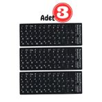 MN6 Mr01 Rusça Klavye Sticker/kaliteli Pvc-3 Adet/rusça Ingilizce Klavye Etiketi/rusça Keyboard Sticker