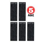 MN6 MR01 Rusça Klavye Sticker/Rusça Ingilizce Klavye Etiketi/Laptop PC Uymlu-Silinmez-5 Adet