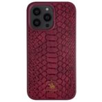 MN6 Santa Barbara Polo Knight-iphone 14 pro deri kılıfı-yılan Derisi Tasarımı-iphone 14 pro deri kılıfı apple-Telefonunuzu hem korumak hem de tarzınızı yansıtmak için ideal Bir seçenektir(Kırmızı)