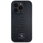 MN6 Santa Barbara Polo Knight-iphone 14 pro deri kılıfı-yılan Derisi Tasarımı-iphone 14 pro deri kılıfı apple-Telefonunuzu hem korumak hem de tarzınızı yansıtmak için ideal Bir seçenektir(Siyah)