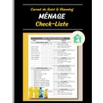 Ménage: Check-Liste - Suivi & Planning: Carnet de Nettoyage de la Maison & Tâches Ménagères | Propreté du Foyer | 105 Pages | 21.6 x 27.9 cm