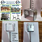 MNBE Nevrüllü 10 Luk Ayak Ahşap Metal Kamelya Pergule Pergola Sun