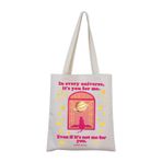 MNIGIU Happy Place İlham Veren Hediye Emily EmHen Tote Çanta Henry Hayranları Bookish için Hediye, Evren, Medium