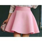 Mnk Baby & Kids Kloş MNK0565 Etek Pembe Renkli 7 Yaş Kız Çocuk Scuba Kumaş 23 Nisan Modeli