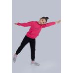 Mnk Baby & Kids Newyork Mini Kanguru Cepli Kapüşonlu Kız Çocuk Eşofman Takım MNK0513 - 11 - 12 Yaş - Fuşya
