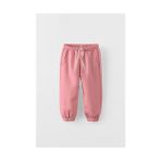 Mnk Baby & Kids Pamuklu Jogger Eşofman Alt Kız Çocuk 7 Yaş Pudra Renk 3 İplik Şardonlu Cepli MNK0645