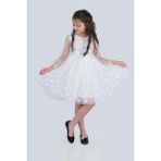 Mnk Baby & Kids Roza Dantel Tütü Kız Çocuk Abiye Elbise MNK0546 - Bebe Mavi - 7 Yaş - Bebe Mavisi